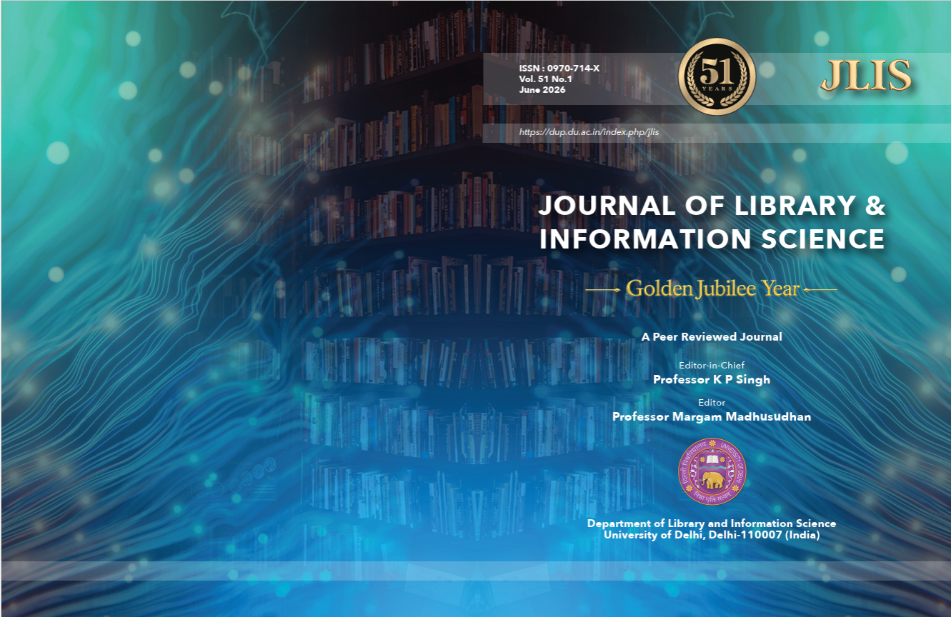 					View Vol. 51 No. 1 (2026): Journal of Library and Information Science (JLIS)
				